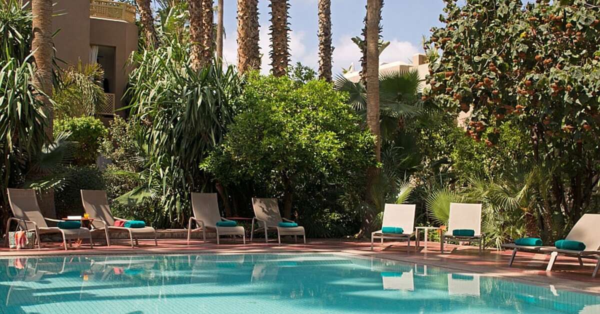 Ein Foto vom Pool im Les Jardins de la Medina