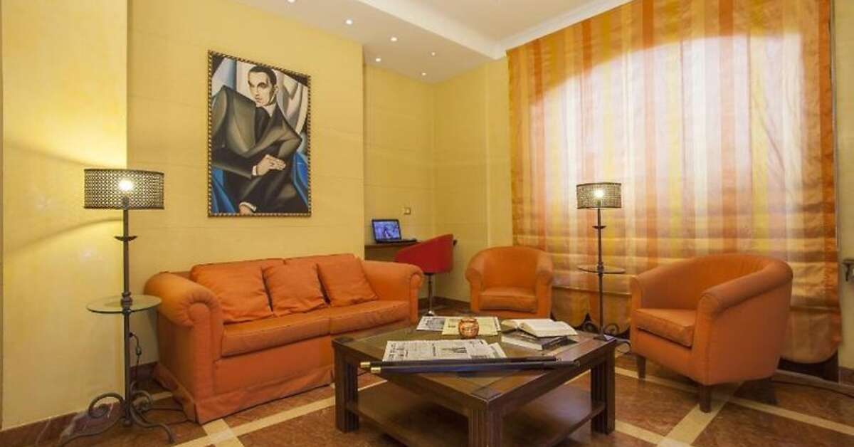 Een foto van het interieur van Hotel Vecchio Borgo