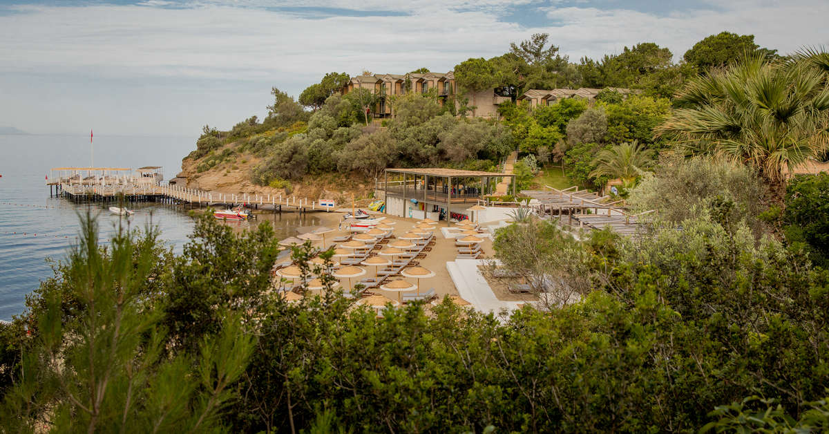 Een foto van het strand bij Club Marvy by Paloma