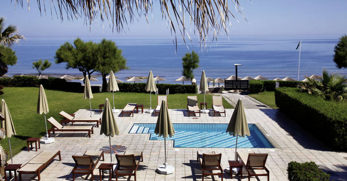 Een foto van het zwembad bij Rethymno Palace Hotel
