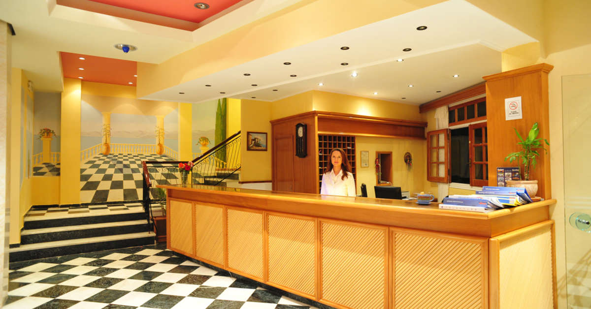 Een foto van het interieur van Ionian Princess Club Hotel
