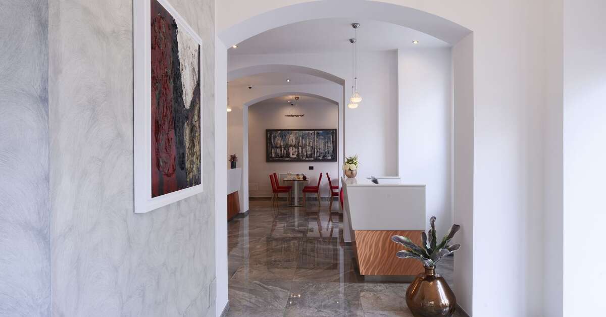 Een foto van het interieur van Principe di Lampedusa Hotel