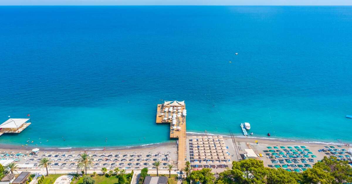 Een foto van het strand bij Sunland Resort Hotel Beldibi