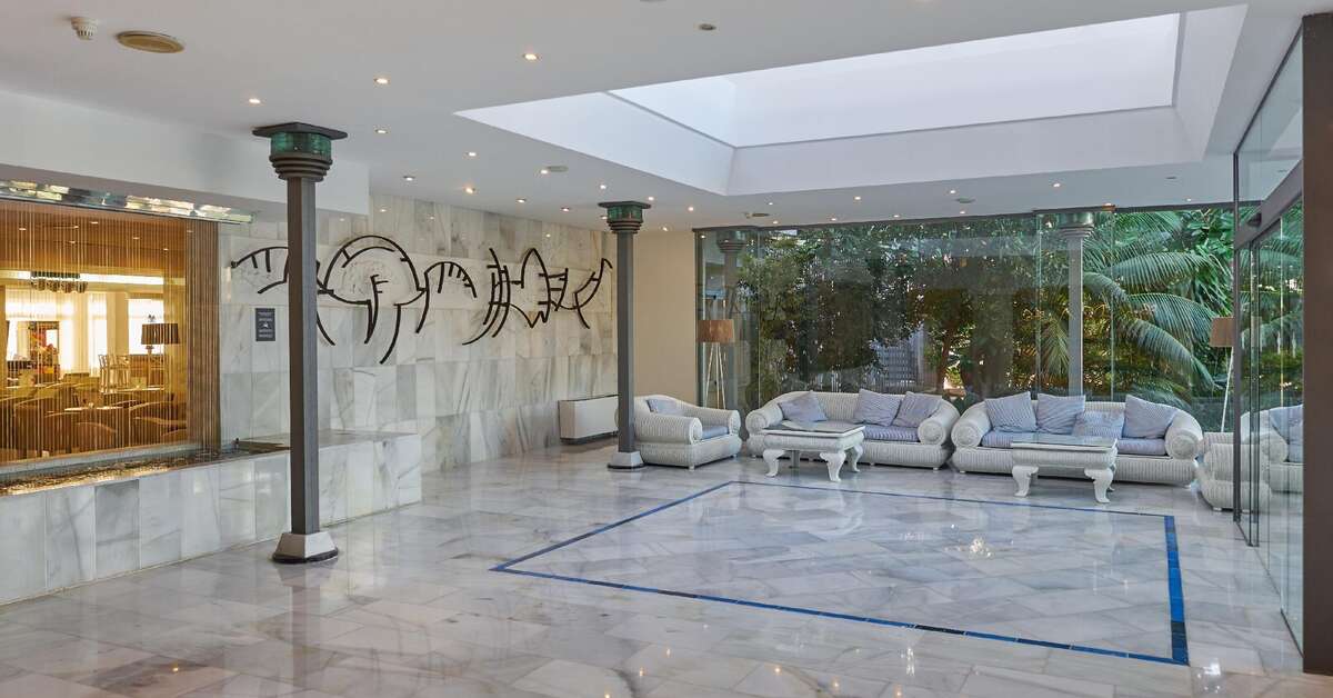 Een foto van het interieur van Hotel Oleander