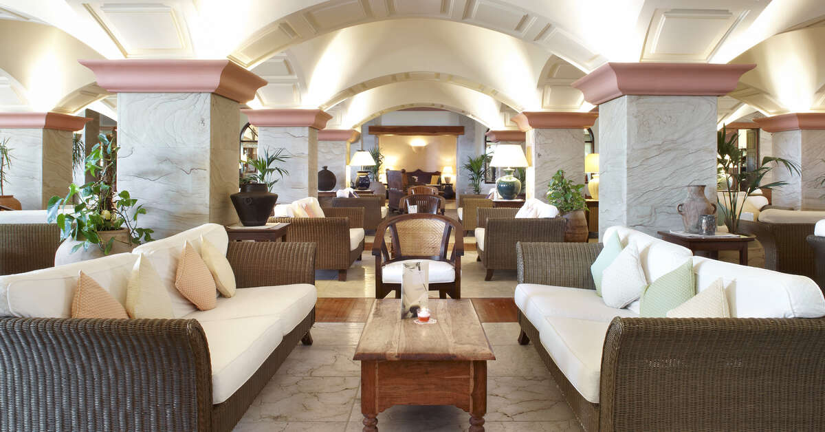Een foto van het interieur van Princesa Yaiza Suite Hotel Resort