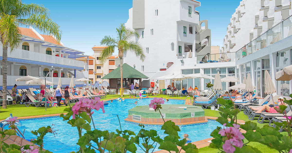 Een foto van het zwembad bij Appartementen Playa Olid