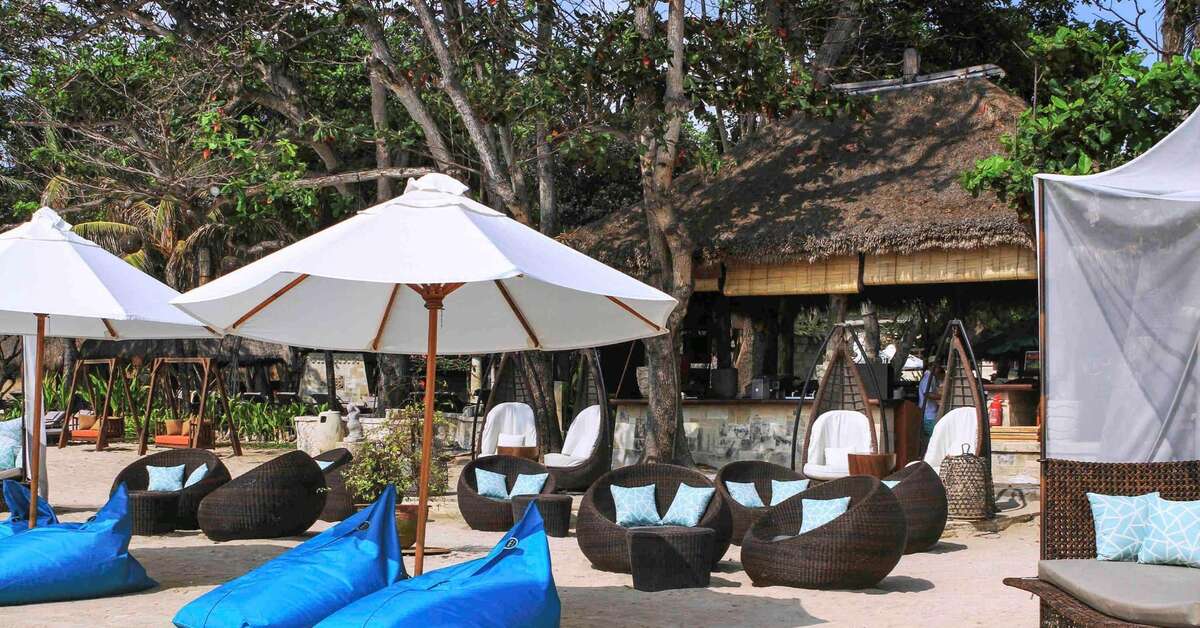 Ein Foto vom Strand beim Novotel Bali Benoa