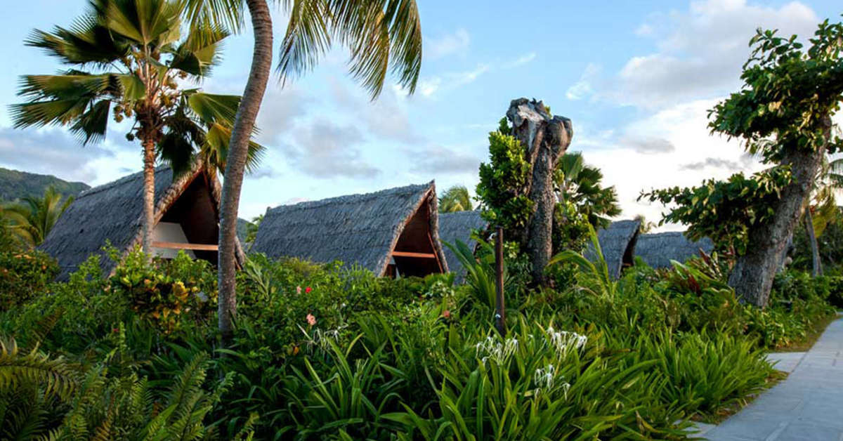 Een foto van de buitenkant van La Digue Island Lodge