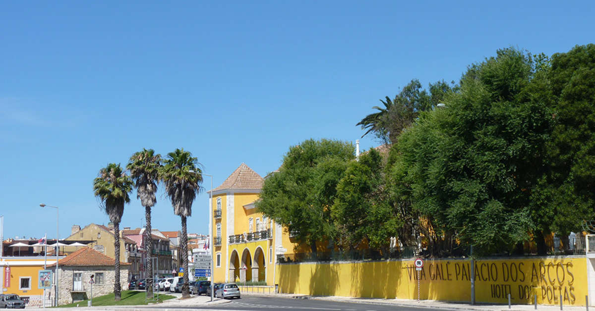 Een foto van de buitenkant van Vila Gale Collection Palacio dos Arcos