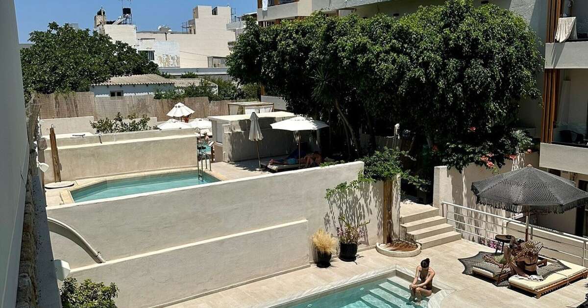 Ein Foto vom Pool im Indigo Inn Casa