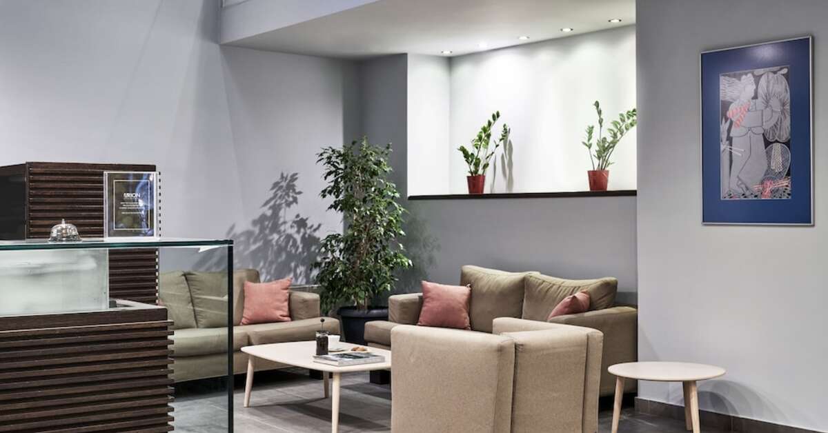 Een foto van het interieur van Arion Athens Hotel