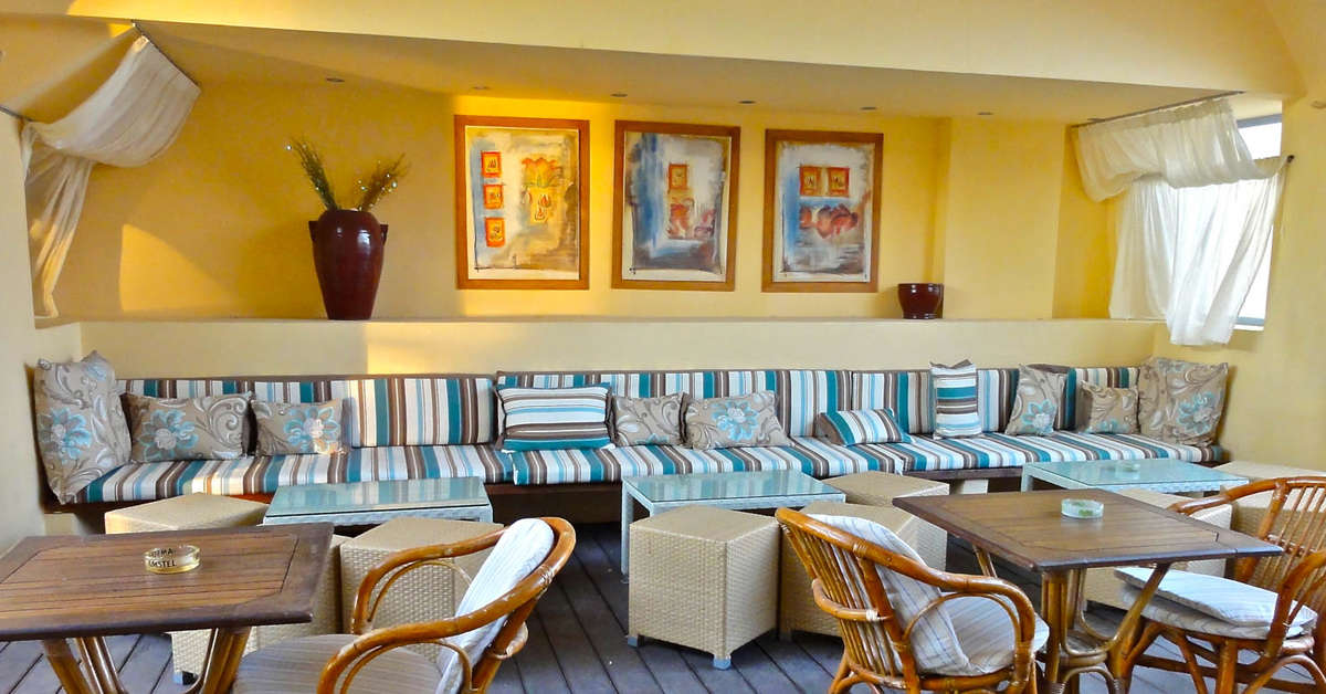 Een foto van het interieur van Hotel Levante Beach
