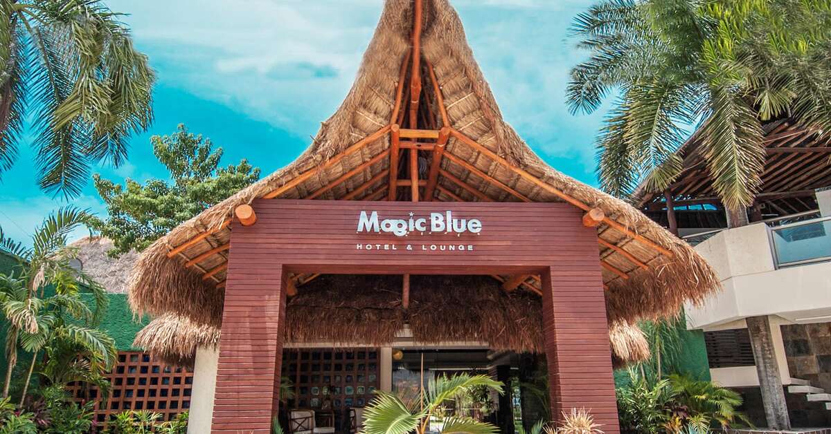 Een foto van de buitenkant van Hotel Boutique Magic Blue