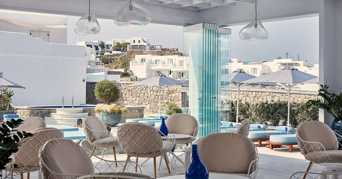 Een foto van de faciliteiten bij Myconian Kyma Design Hotel
