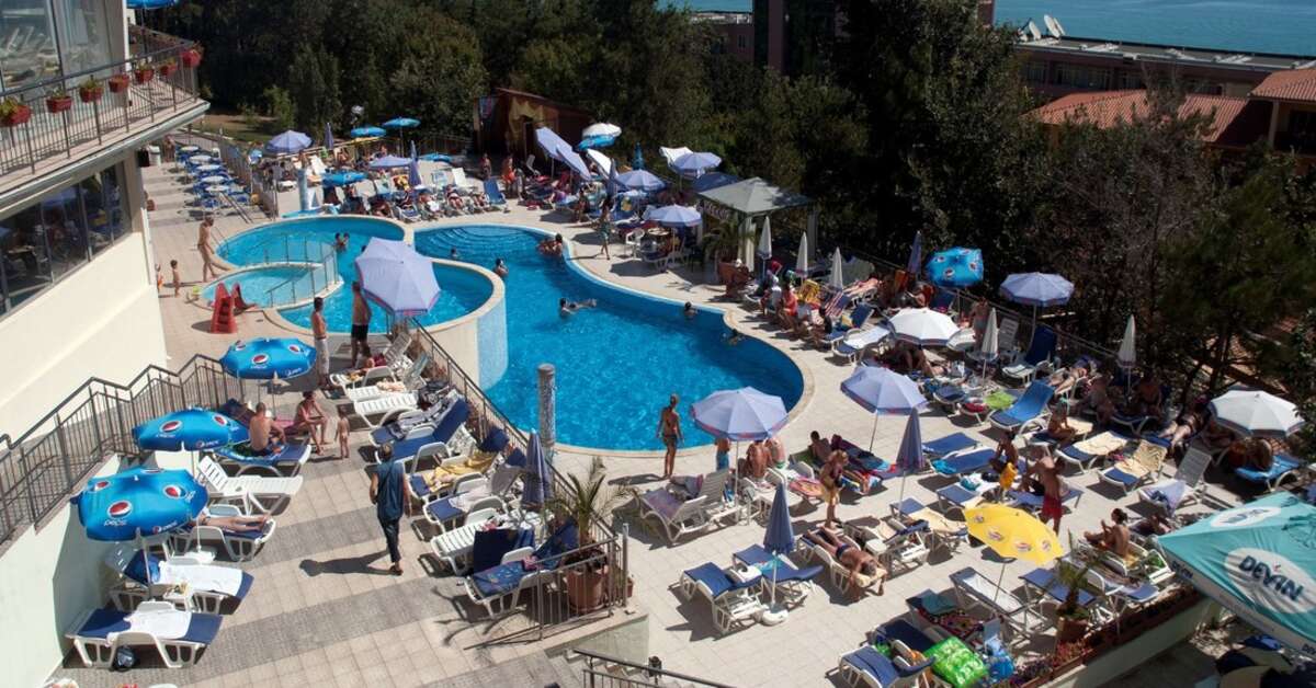 Een foto van het zwembad bij Parkhotel Golden Beach