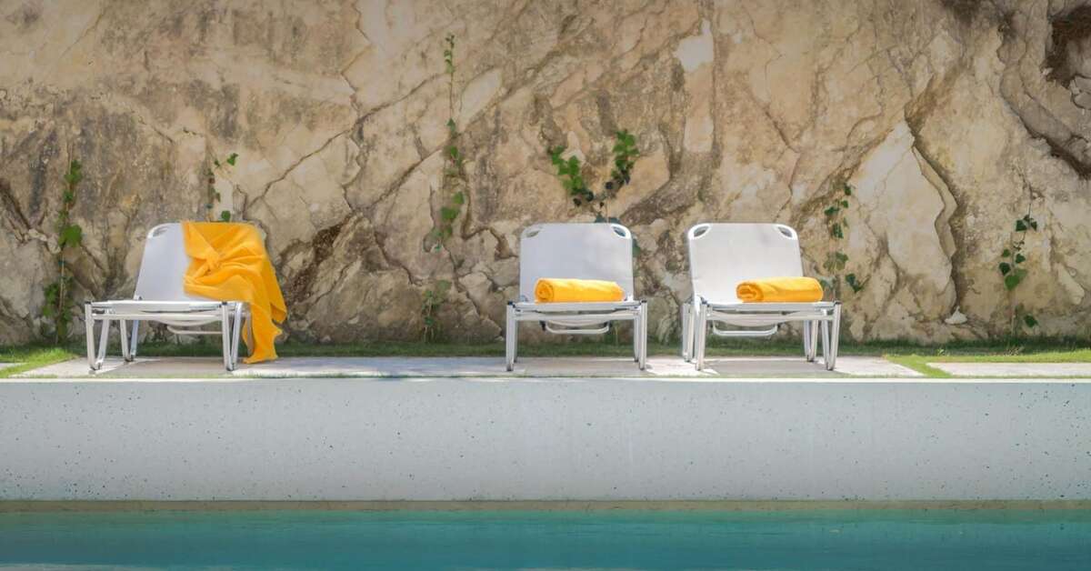 Een foto van het zwembad bij Semeli Boutique Hotel