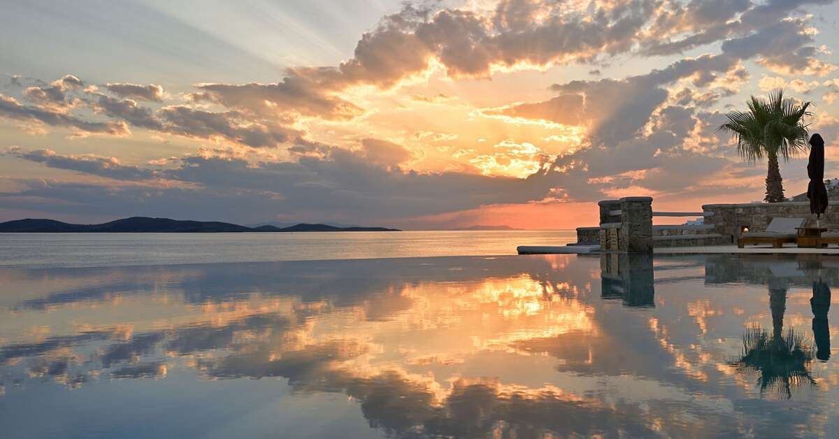 Een foto van het zwembad bij Anax Resort & Spa