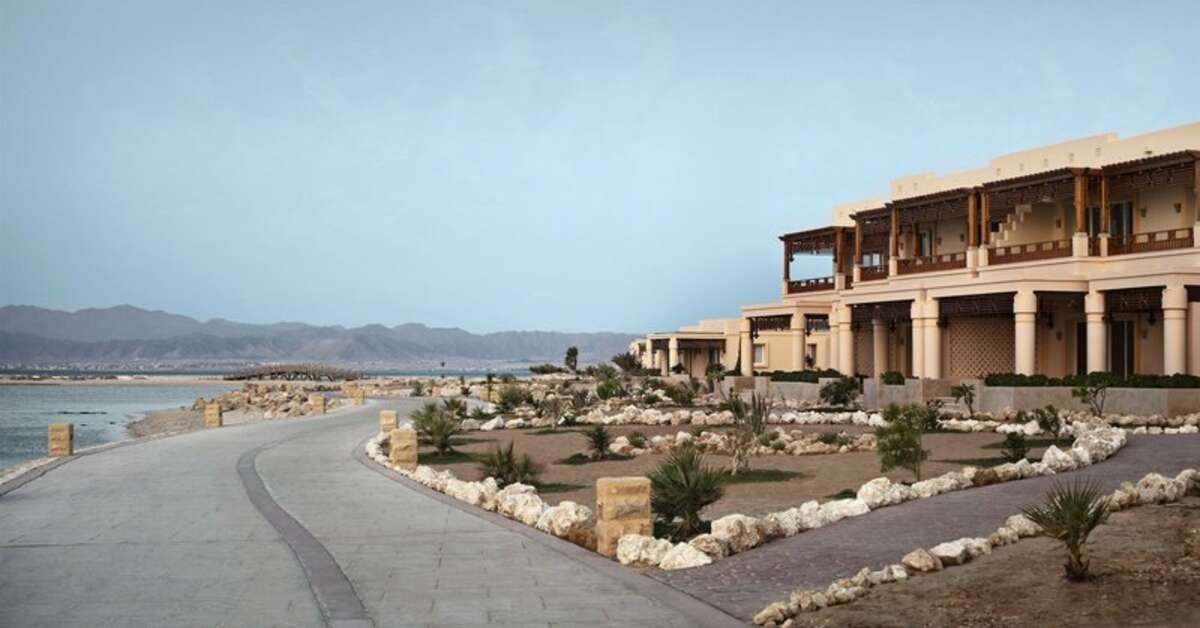 Ein Foto von der Außenansicht des Sheraton Soma Bay Resort