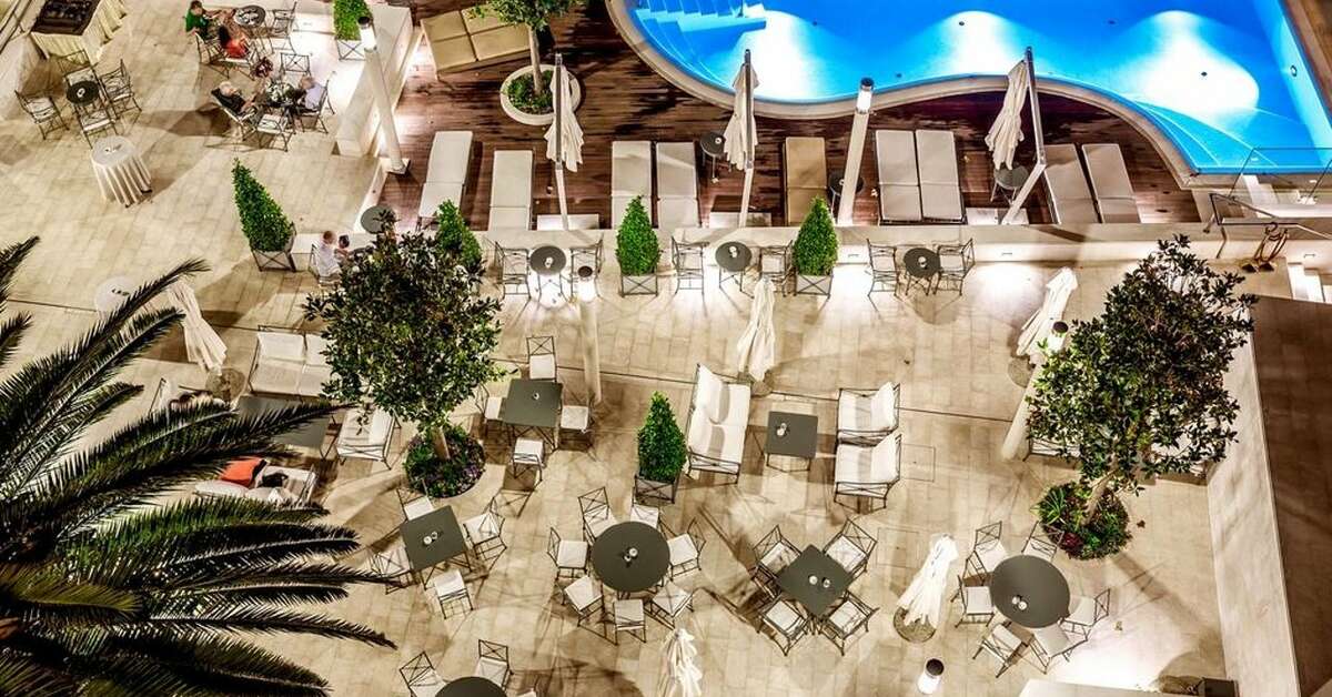 Ein Foto von der Terrasse im Hotel Park Split