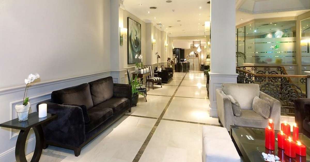 Een foto van het interieur van Hotel Taburiente