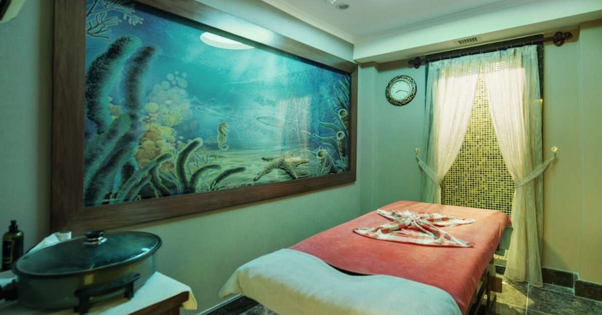 Ein Foto von den Einrichtungen im Alaiye Kleopatra Hotel