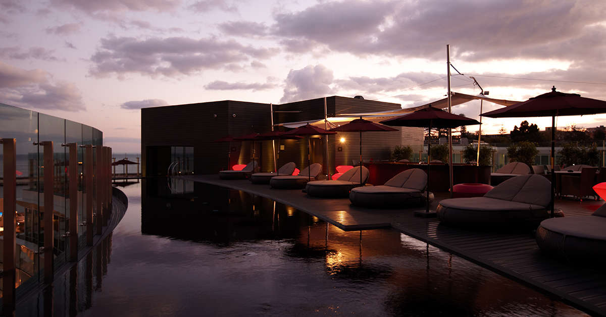Ein Foto vom Pool im Hotel The Vine