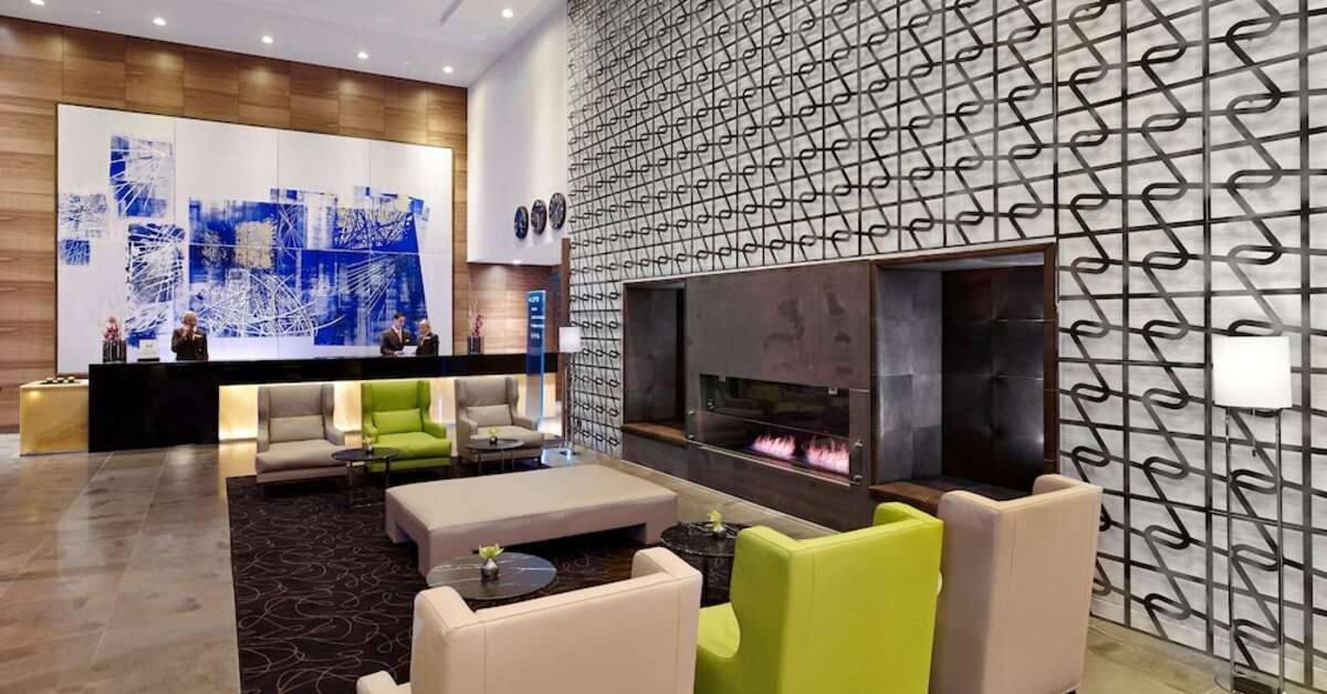 Een foto van het interieur van DoubleTree by Hilton Zagreb