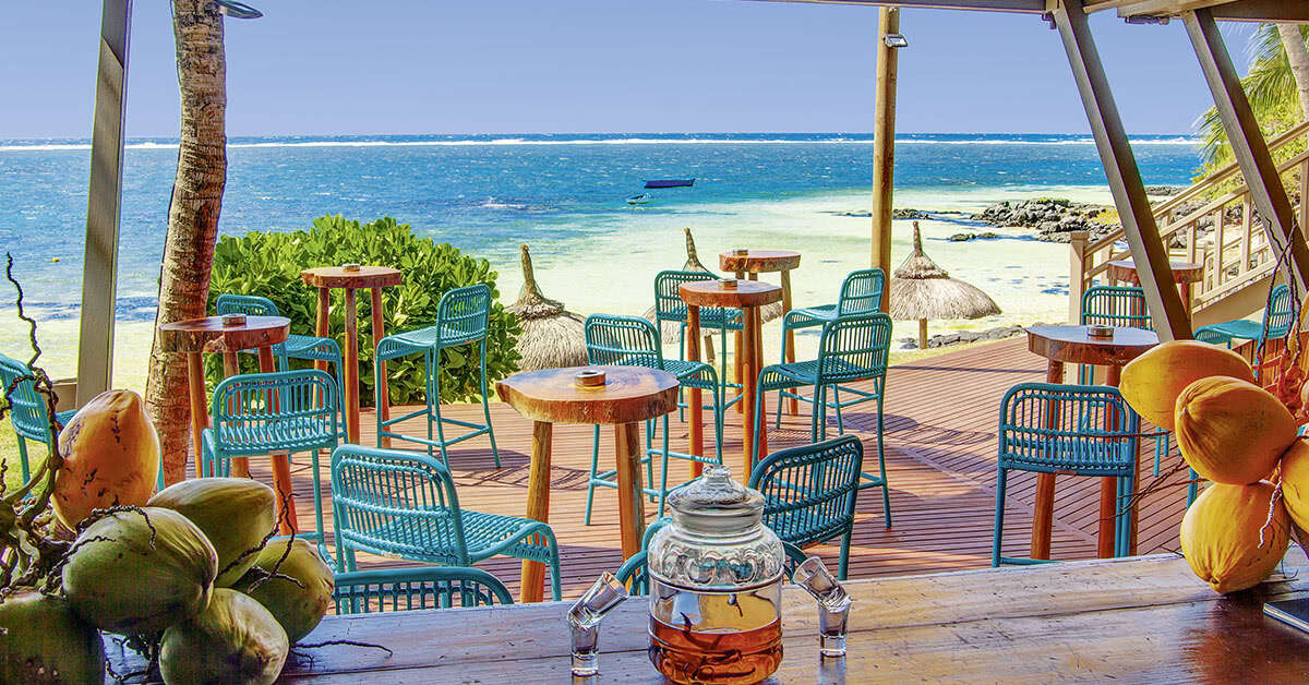 Een foto van het terras bij Solana Beach