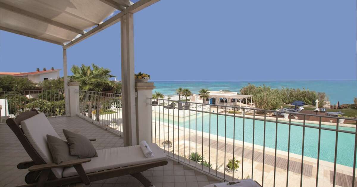 Een foto van het zwembad bij Canne Bianche Lifestyle & Spa