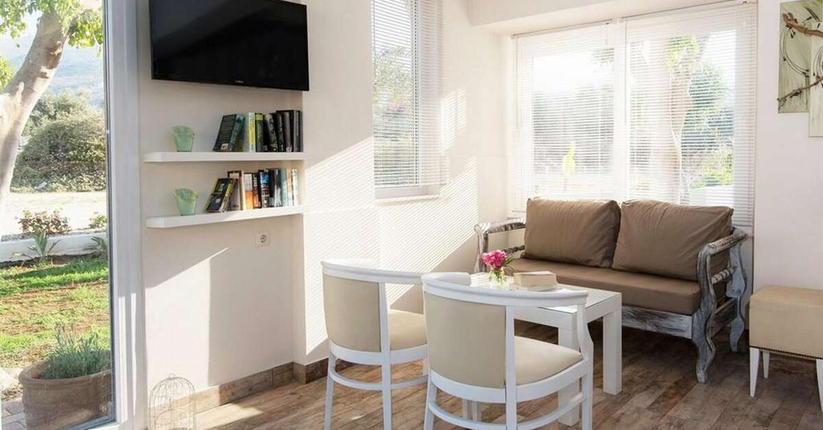 Een foto van het interieur van Blue Sky Appartementen