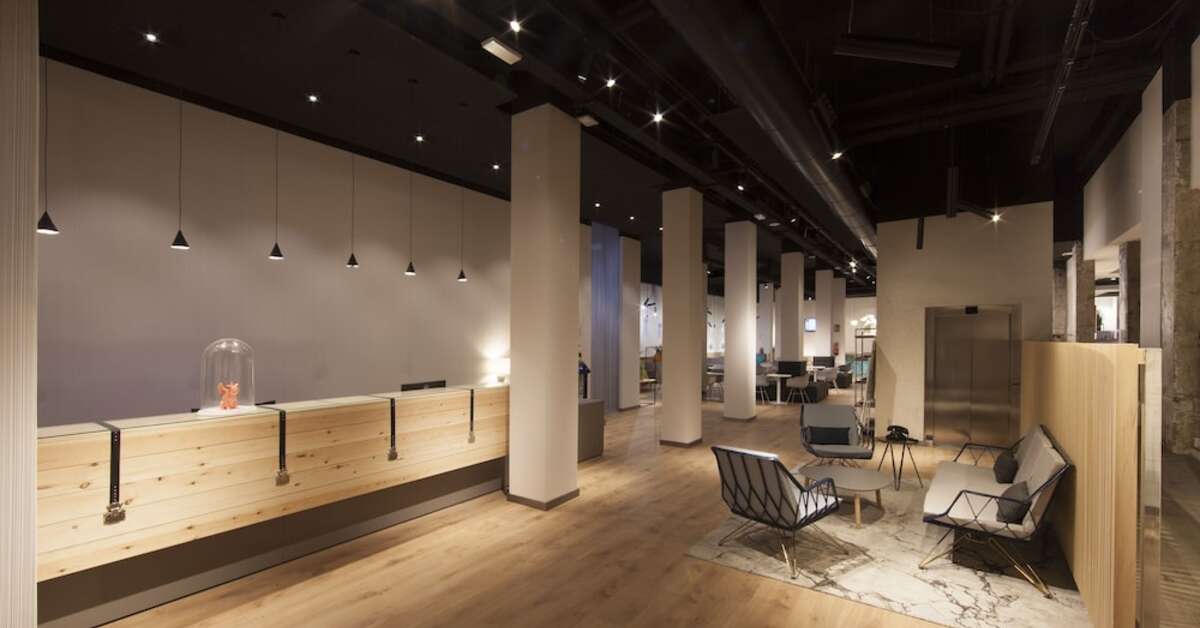 Een foto van het interieur van Cuco Hotel