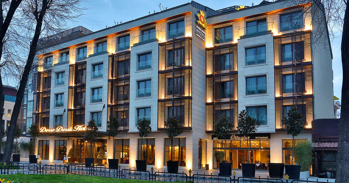 Ein Foto von der Außenansicht des Dosso Dossi Hotels Downtown