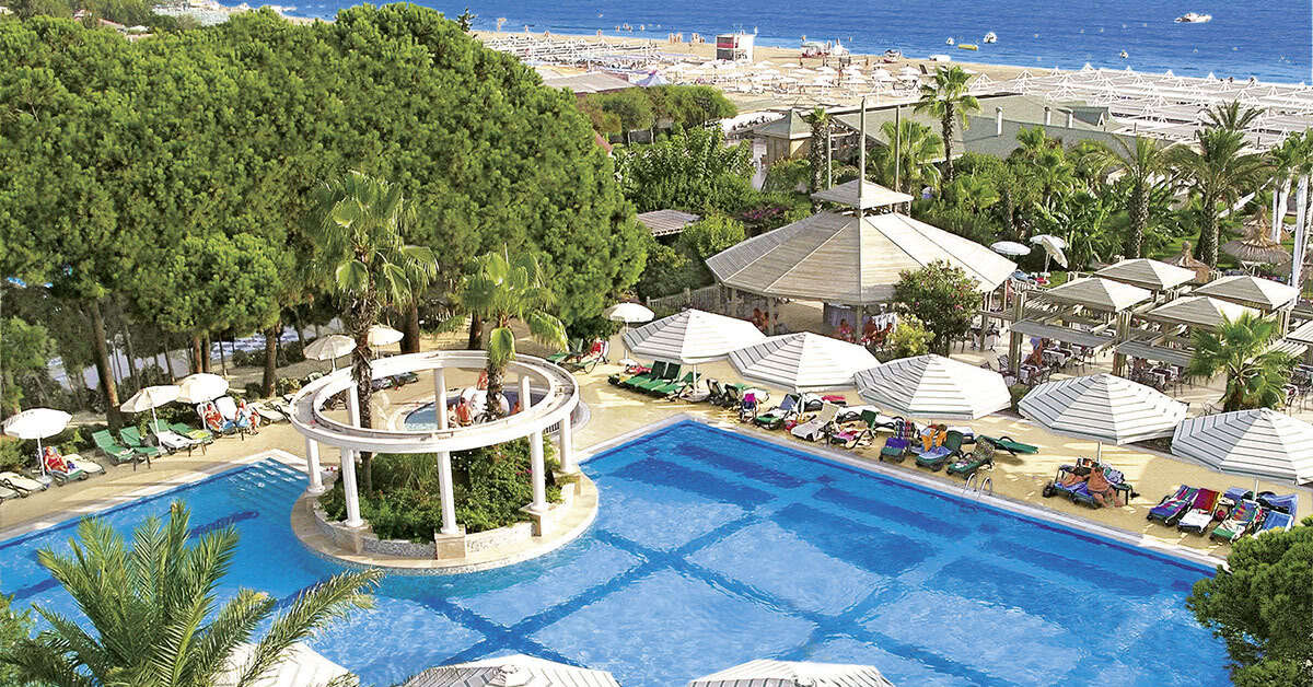 Ein Foto vom Pool im Hotel Oleander