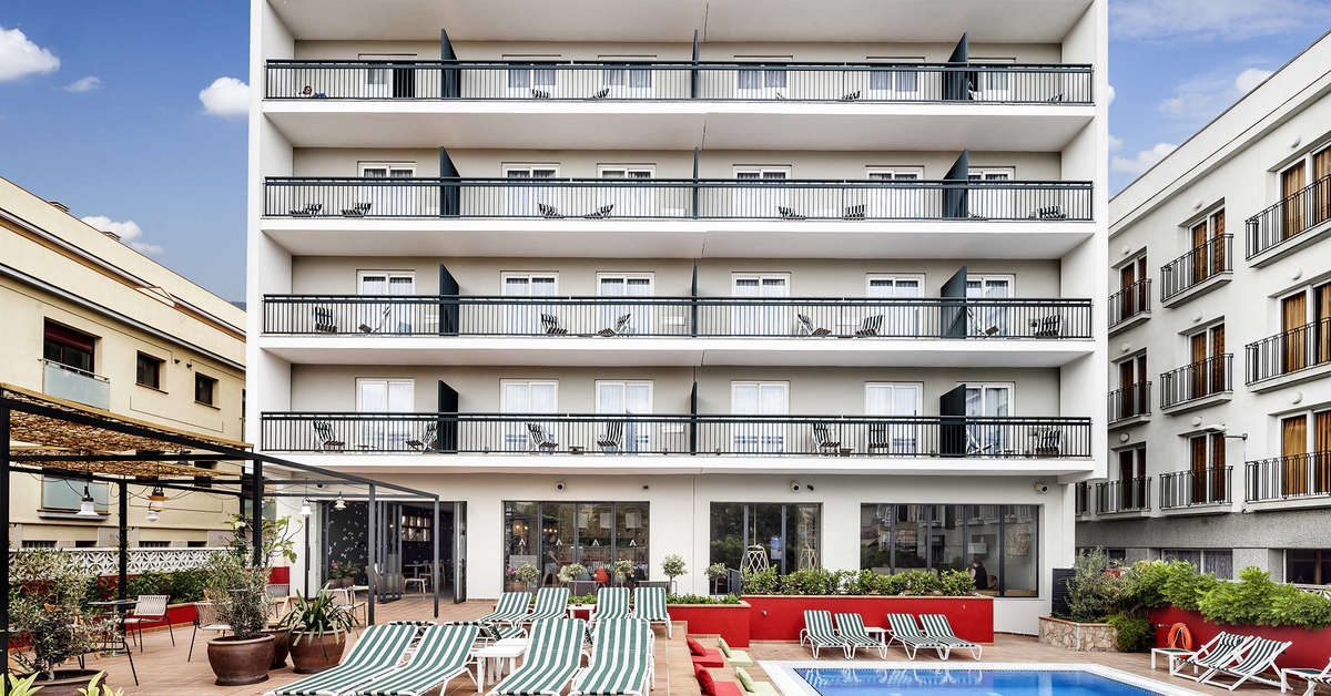 Een foto van het zwembad bij Aqua Hotel Bertran
