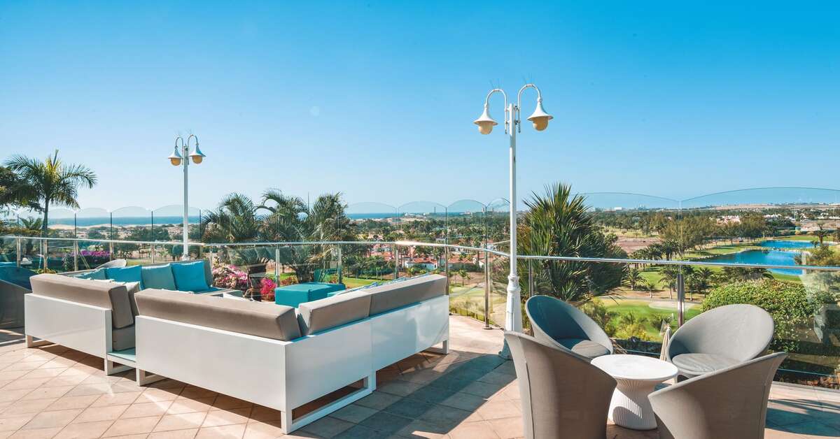 Ein Foto von der Terrasse im Bull Vital Suites & Spa