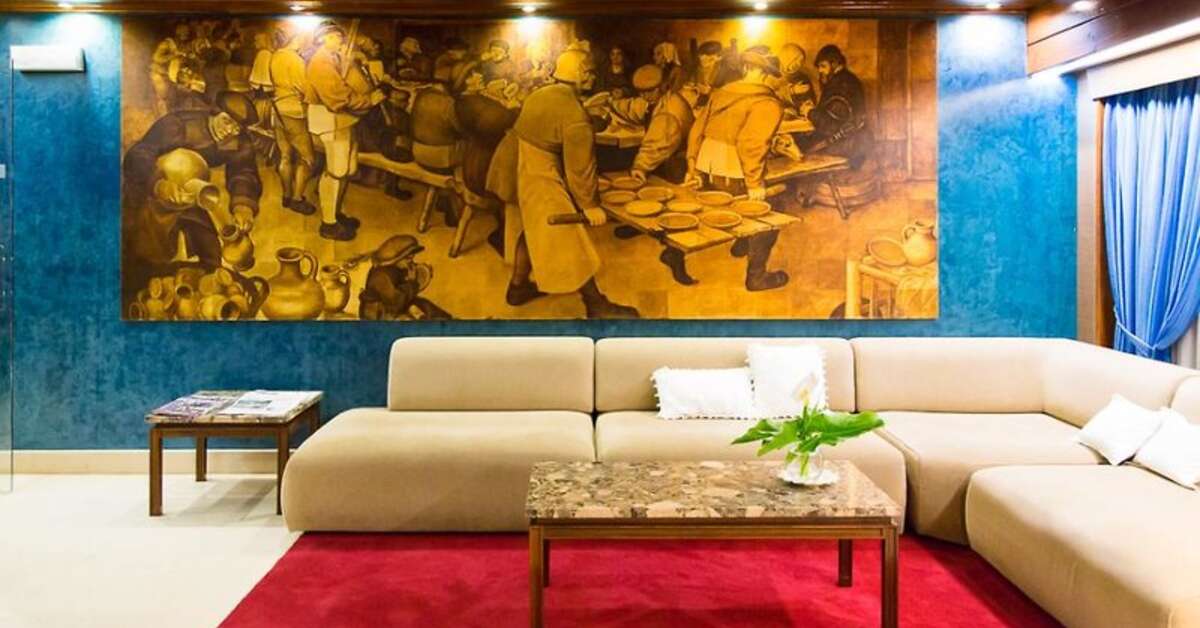 Een foto van het interieur van Hotel Sao Jose