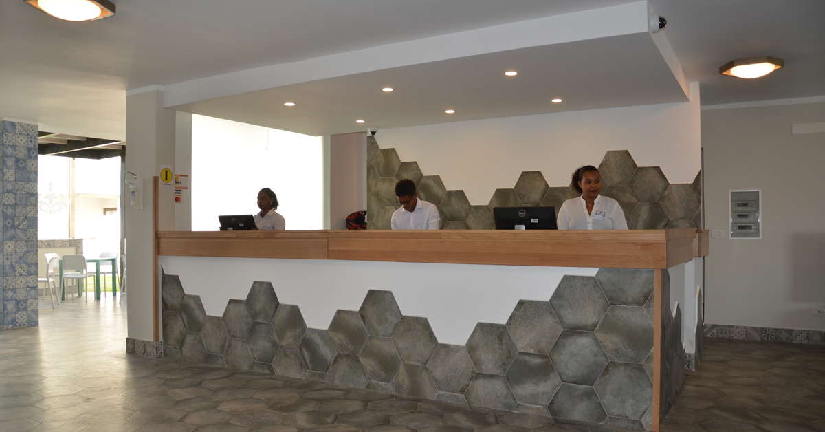 Een foto van het interieur van Halos Casa Resort