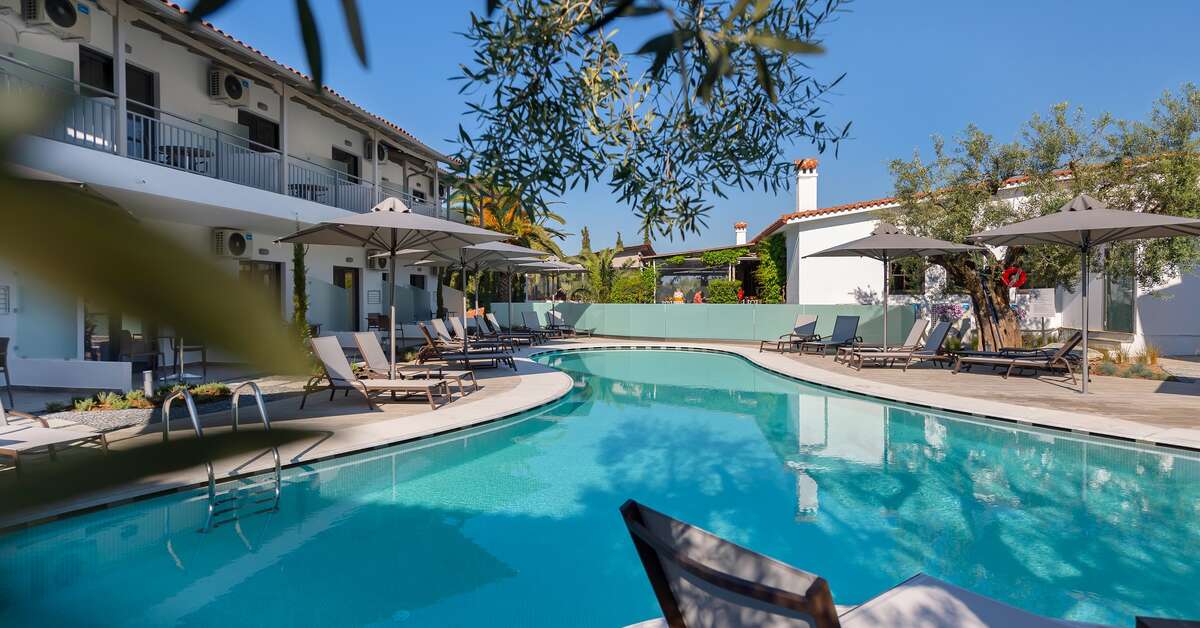 Een foto van een overzicht van Philoxenia Hotel