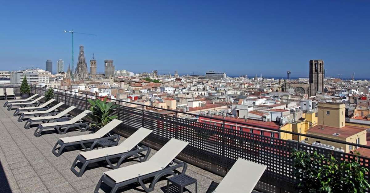 Een foto van de faciliteiten bij Citadines Ramblas Barcelona