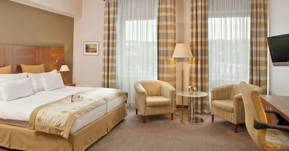 Een foto van een overzicht van Grand Hotel International Prague