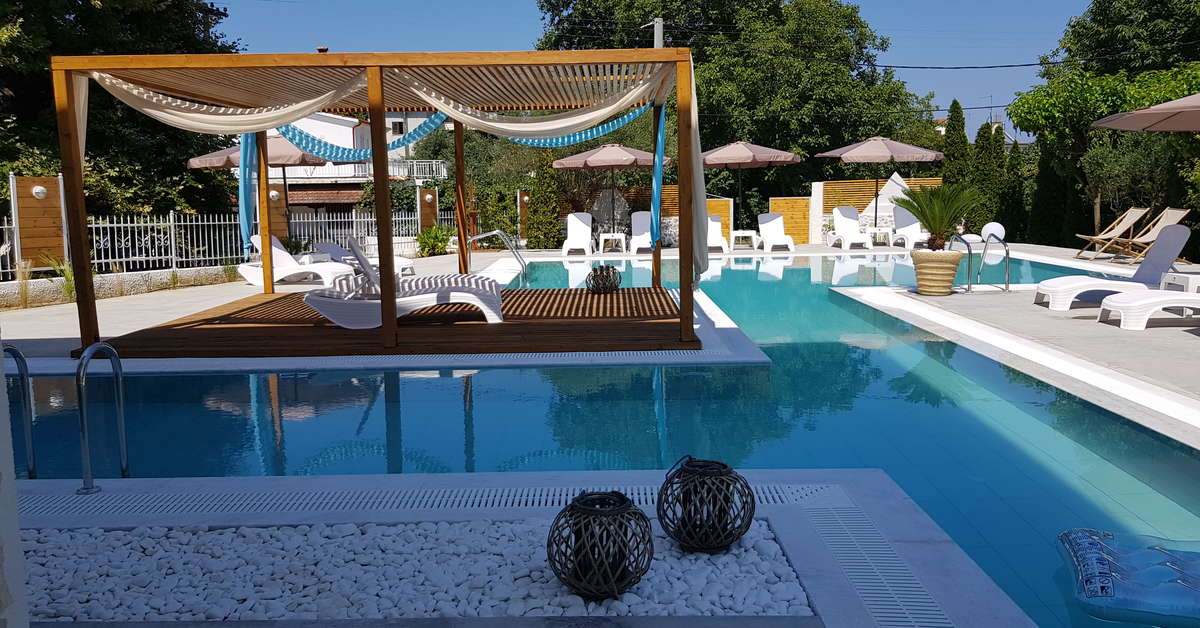 Een foto van het zwembad bij Agorastos Boutique Hotel