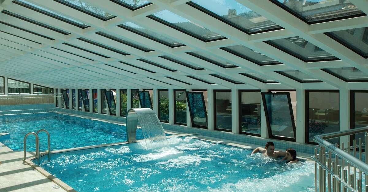 Ein Foto vom Pool im Hotel Aqua