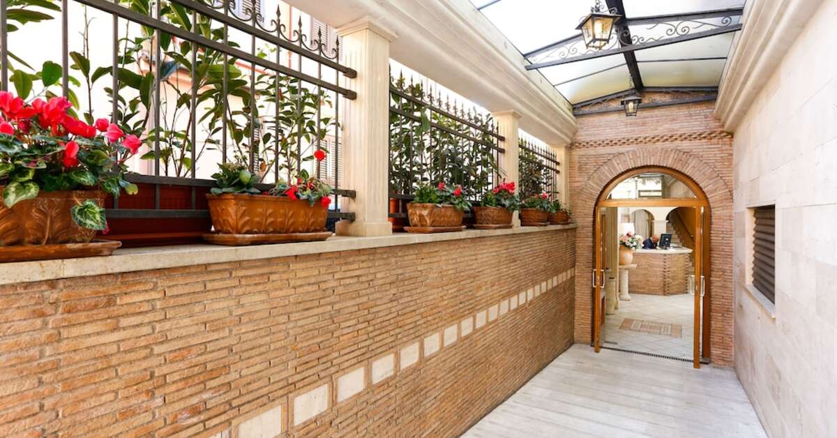 Een foto van het interieur van Hotel Tempio di Pallade