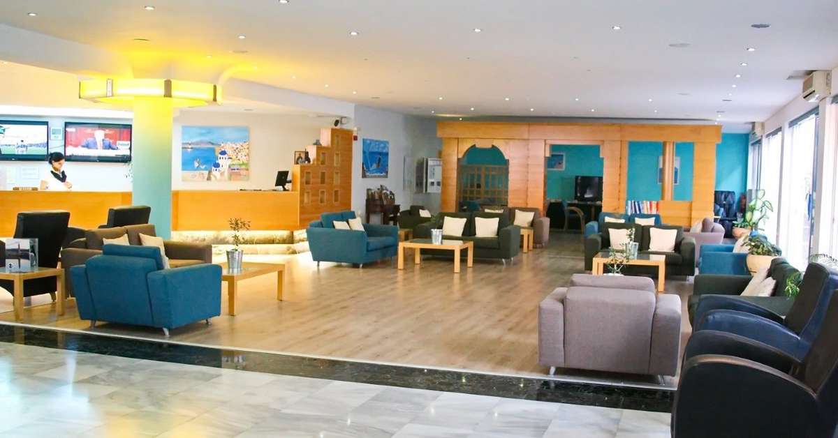 Een foto van het interieur van Rethymno Mare Royal