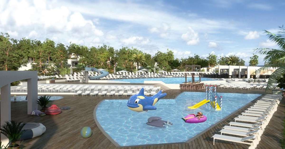 Ein Foto vom Pool im Hotel Park Plava Laguna