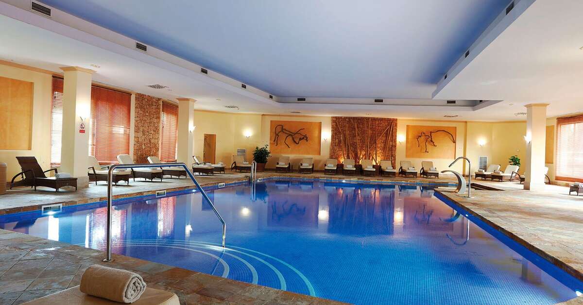 Een foto van het zwembad bij Hotel Son Caliu Spa Oasis