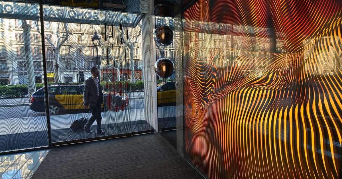 Een foto van het interieur van Hotel Soho Barcelona