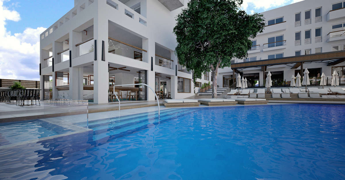 Ein Foto vom Pool im Atrium Ambiance Hotel