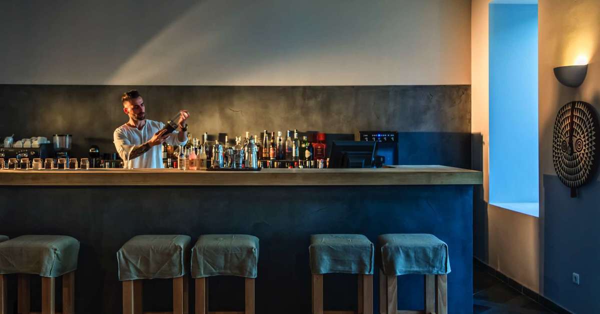 Een foto van de faciliteiten bij Minos Beach Art Hotel