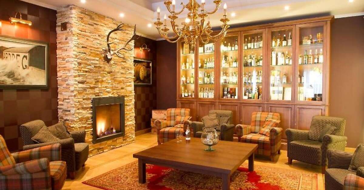 Een foto van het interieur van Hotel Bero